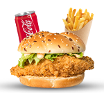 Spicy Chicken Fillet Burger Meal 